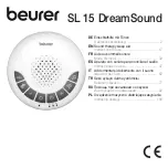 Предварительный просмотр 1 страницы Beurer SL 15 DreamSound Instructions For Use Manual