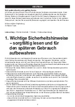 Preview for 3 page of Beurer UB 60 XXL Instructions For Use Manual