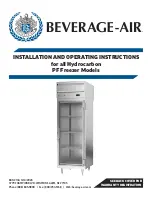 Предварительный просмотр 1 страницы Beverage-Air FB12HC-1G Installation And Operating Instructions Manual