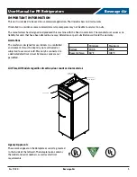 Preview for 5 page of Beverage-Air PR1HC-1AHS Installation And Operating Instructions Manual