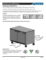 Предварительный просмотр 4 страницы Beverage-Air UCF Series Installation And Operating Instructions Manual