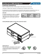 Preview for 4 page of Beverage-Air WTRCS Series Installation And Operating Instructions Manual