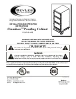 BevLes Cinnabon PICA70-32-AED Installation And Operating Instructions Manual preview