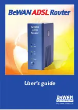 Предварительный просмотр 1 страницы BeWAN ADSL Router User Manual