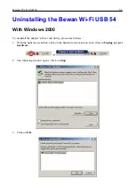 Предварительный просмотр 36 страницы BeWAN Wi-Fi USB 54 User Manual