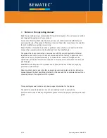 Preview for 4 page of Bewatec MediTel T5 Operating Manual