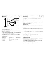 Предварительный просмотр 2 страницы Bewator BC 402 Instruction Manual