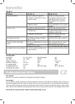 Предварительный просмотр 9 страницы bewello BW1002 User Manual