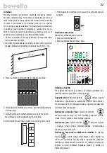 Предварительный просмотр 22 страницы bewello BW2019 User Manual