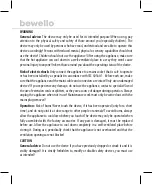 Предварительный просмотр 5 страницы bewello BW2102 Manual