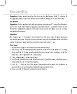 Предварительный просмотр 6 страницы bewello BW2102 Manual