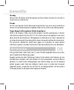 Предварительный просмотр 8 страницы bewello BW2102 Manual