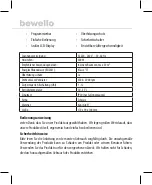 Предварительный просмотр 9 страницы bewello BW2102 Manual