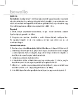 Предварительный просмотр 18 страницы bewello BW2102 Manual