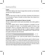 Предварительный просмотр 20 страницы bewello BW2102 Manual