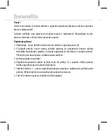 Предварительный просмотр 24 страницы bewello BW2102 Manual