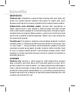 Предварительный просмотр 28 страницы bewello BW2102 Manual