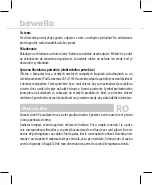 Предварительный просмотр 32 страницы bewello BW2102 Manual