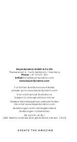 Preview for 64 page of Beyerdynamic 728810 Quick Start Manual