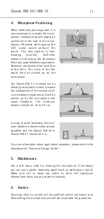 Preview for 4 page of Beyerdynamic CLASSIS RM 30 Product Information