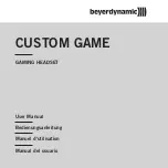 Preview for 1 page of Beyerdynamic Custom Game User Manual