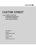 Beyerdynamic CUSTOM STREET User Manual preview