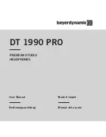 Beyerdynamic DT 1990 PRO User Manual preview