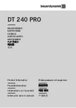 Beyerdynamic DT 240 PRO Product Information preview