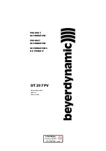 Beyerdynamic DT 297 Product Information preview