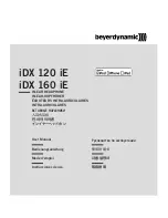 Beyerdynamic iDX 120 iE User Manual preview