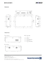 Предварительный просмотр 5 страницы Beyerdynamic MCS-D 3673 Quick Manual