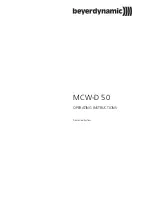 Предварительный просмотр 25 страницы Beyerdynamic MCW-D 50 Operating Instructions Manual