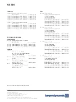 Preview for 2 page of Beyerdynamic NE 600 D Features And Specifications