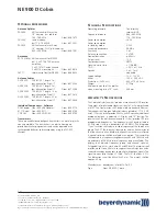 Preview for 2 page of Beyerdynamic NE 900 D Cobra Manual