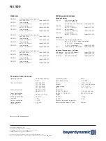 Preview for 2 page of Beyerdynamic NE 900 Features And Specifications