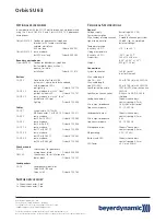 Preview for 2 page of Beyerdynamic Orbis SU 63 Manual