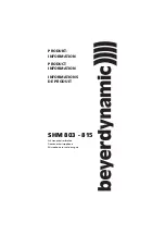 Beyerdynamic SHM 8 Series Product Information preview