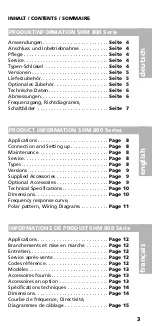 Preview for 3 page of Beyerdynamic SHM 800 Series Product Information