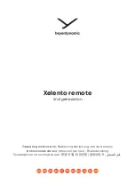 Preview for 1 page of Beyerdynamic XELENTO REMOTE Operating Instructions Manual