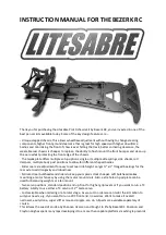 Bezerk RC Litesabre Pro10 Instruction Manual preview