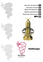 Bezzera VERTICALE DE Instruction Manual preview