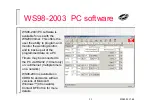 Предварительный просмотр 93 страницы BF Entron WELDSTAR WS2003 Manual