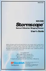 Предварительный просмотр 3 страницы BFGoodrich Stormscope WX-500 User Manual