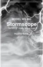 BFGroodrich Stormscope WX-900 Pilot'S Manual preview