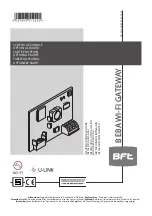 Preview for 1 page of BFT B EBA BLUE GATEWAY Installation Manual