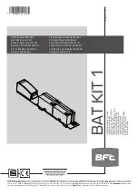 Preview for 1 page of BFT BAT KIT 1 Installation Manual