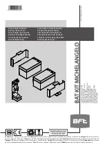 BFT BAT KIT MICHELANGELO Installation Manual preview