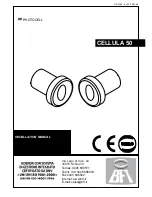 Preview for 1 page of BFT CELLULA 50 Installation Manual