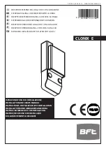 BFT CLONIX E Series Installation And User Manual preview