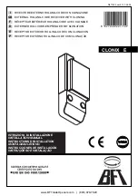 Preview for 1 page of BFT CLONIX E Installation Manual